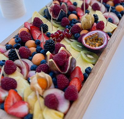 Des instants gourmets avec plateaux de fruits